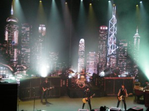 Green Day during one of the first two songs